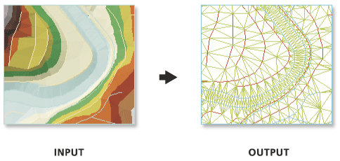 Illustration de l'outil Segments TIN Illustration de l'outil Segments TIN