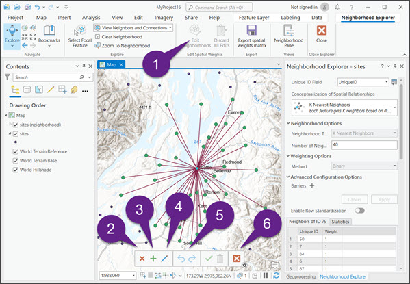 Barre d’outil de mise à jour de l’explorateur de voisinage Barre d’outil de mise à jour de l’explorateur de voisinage