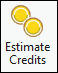 Bouton Estimate Credits (Estimer les crédits) activé