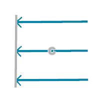 Exemple de l’option de règle Opposite To First Segment (Opposé au premier segment)