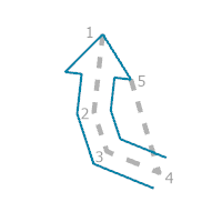 Guide de construction pour l’option de règle Multivertex Arrow (Flèche à plusieurs sommets)