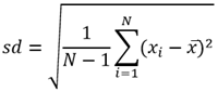 Equation de l’écart type
