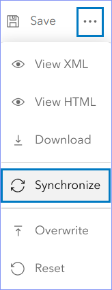 Synchroniser les modifications de champ dans le menu Options