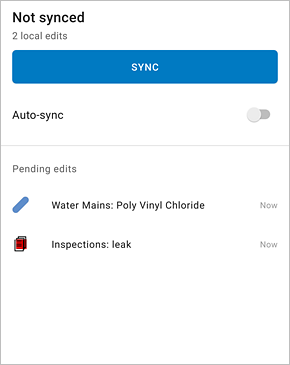 Volet Sync (Synchroniser)