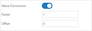 Paramètre Value Conversion (Conversion de valeur)