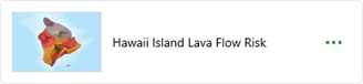 Carte Risque de coulée de lave sur l’île de Hawaï