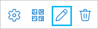 Bouton Edit (Modifier) dans la barre d’outils Edit locations (Modifier les localisations)