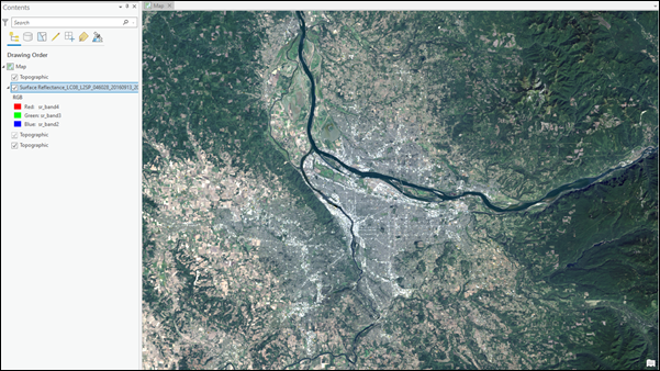 Zoom avant sur la zone d’intérêt