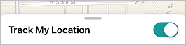 Track My Location (Suivre ma localisation) sur iOS