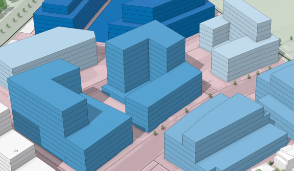 Espaces de bâtiment visualisés par métriques
