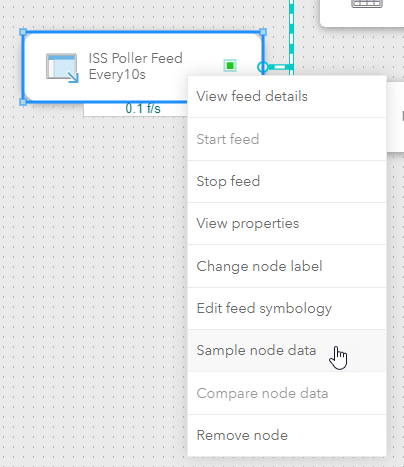 Option Sample node data (Échantillonner les données de nœud)