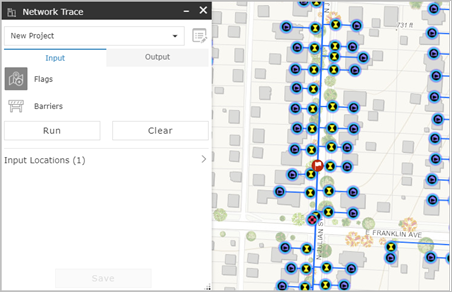 Ajout d’un indicateur au widget Parcours de réseau