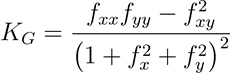 equazione curvatura gaussiana