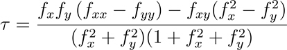Equazione della torsione geodetica contorno