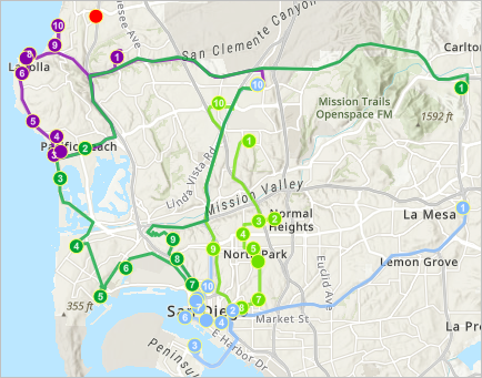 Pianifica itinerari per gli ispettori dei ristoranti