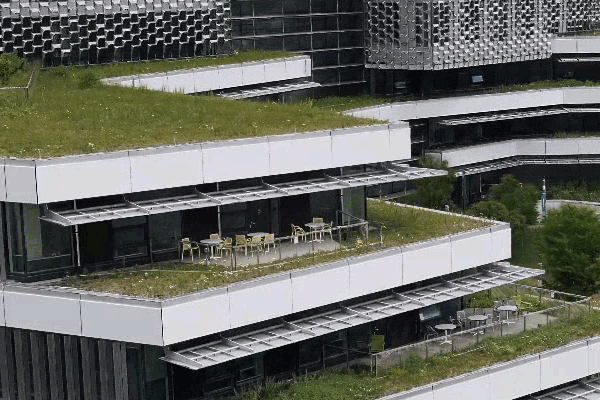 Layer splat gaussiano di un edificio a più piani