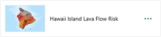 Mappa del Rischio di colata lavica dell'isola di Hawaii