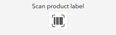 Aspetto minimal per una domanda barcode