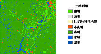 入力土地被覆ラスター 入力土地被覆ラスター