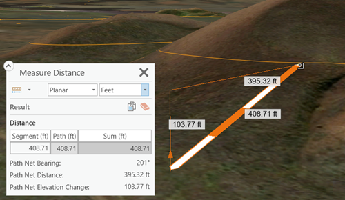 3D の距離の計測 3D の距離の計測