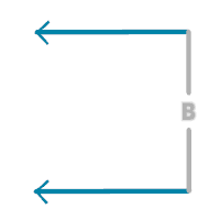 二重垂直 ルール オプションの例