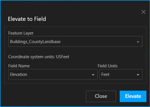 持ち上げフィールドの UI