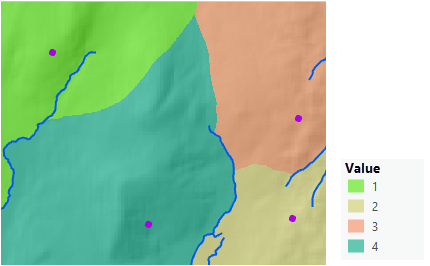 Mapa przedstawiająca, jak rozszerza się obszar działania strażników na quadach