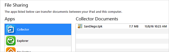 Dokumenty aplikacji Collector