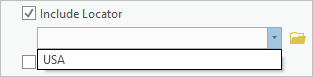 Include Locator check box