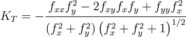 Equação da curvatura tangencial (contorno normal)
