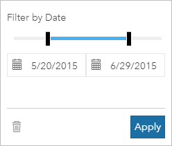 Filtre o intervalo de um campo de data/hora