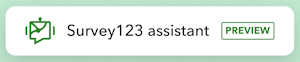 Assistente do Survey123 para criar uma pesquisa