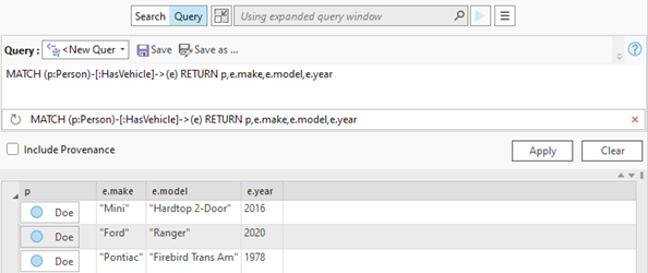 Свойства элемента назначения Vehicle включаются в результаты. Свойства элемента назначения Vehicle включаются в результаты.