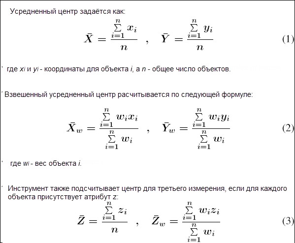Математическая модель инструмента Усредненный центр Математическая модель инструмента Усредненный центр