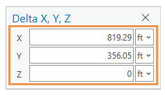 Приращение координат X, Y, Z Приращение координат X, Y, Z