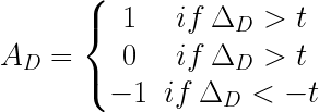 Уравнение для вычисления Local Ternary Pattern