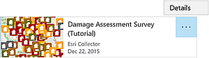 карточка карты Damage Assessment Survey