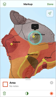 Правильный круг вокруг Mauna Kea