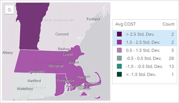 Выборка пространственных объектов на карте через легенду Выборка пространственных объектов на карте через легенду