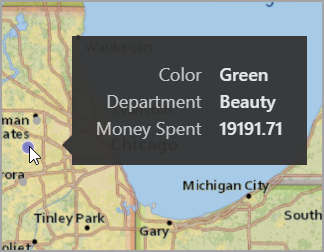 Всплывающие подсказки на карте ArcGIS for Power BI