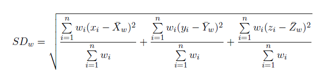 标准距离工具所依据的数学公式 标准距离工具所依据的数学公式