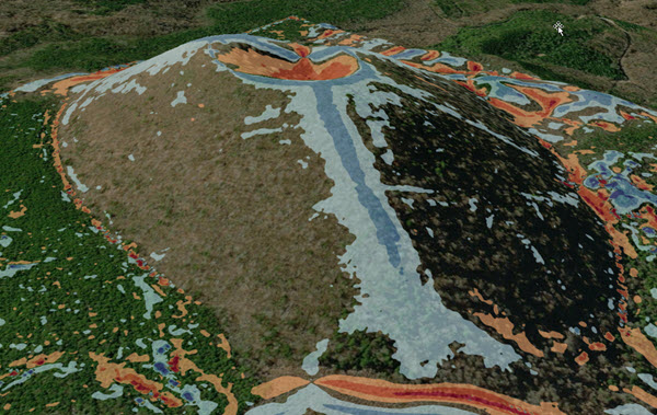 火山锥的切向曲率 火山锥的切向曲率