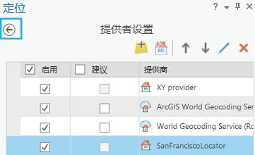 “返回到定位窗格”按钮 “返回到定位窗格”按钮