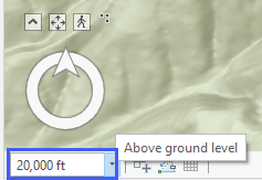 3D 模式下的高度控制 3D 模式下的高度控制