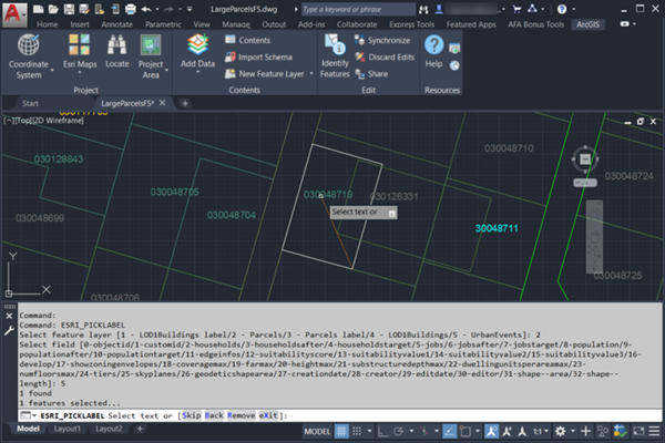 Esri_PickLabel 命令屏幕截图 Esri_PickLabel 命令屏幕截图