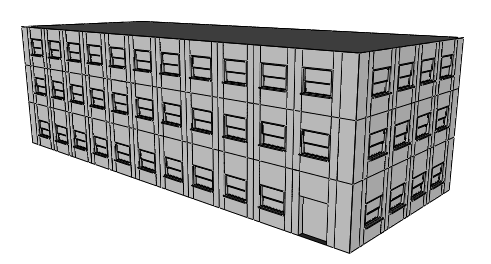 具有典型立面的简单建筑物