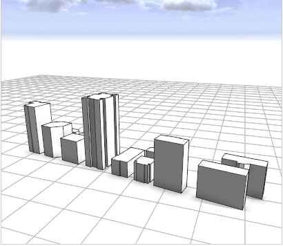 来自 shapefile 的已拉伸模型