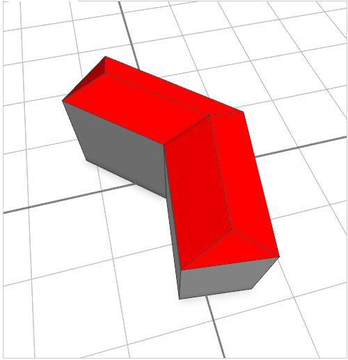 具有面的建筑物模型