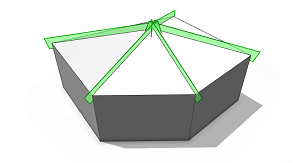 组件分割后的金字塔地块 组件分割后的金字塔地块