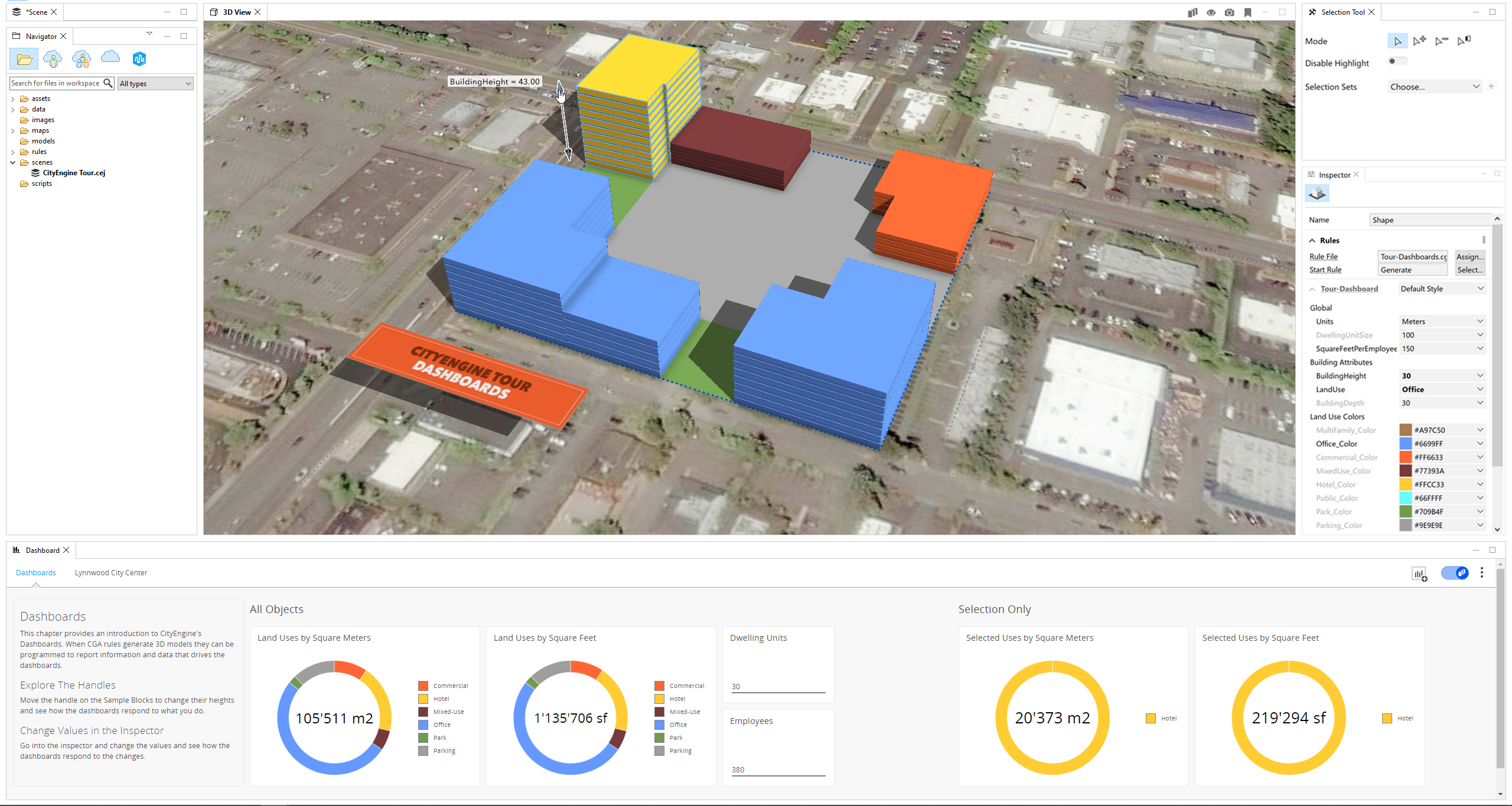 使用控点修改仪表盘。 使用控点修改仪表盘。